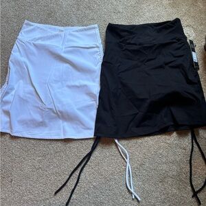 Black and White Skirt Set